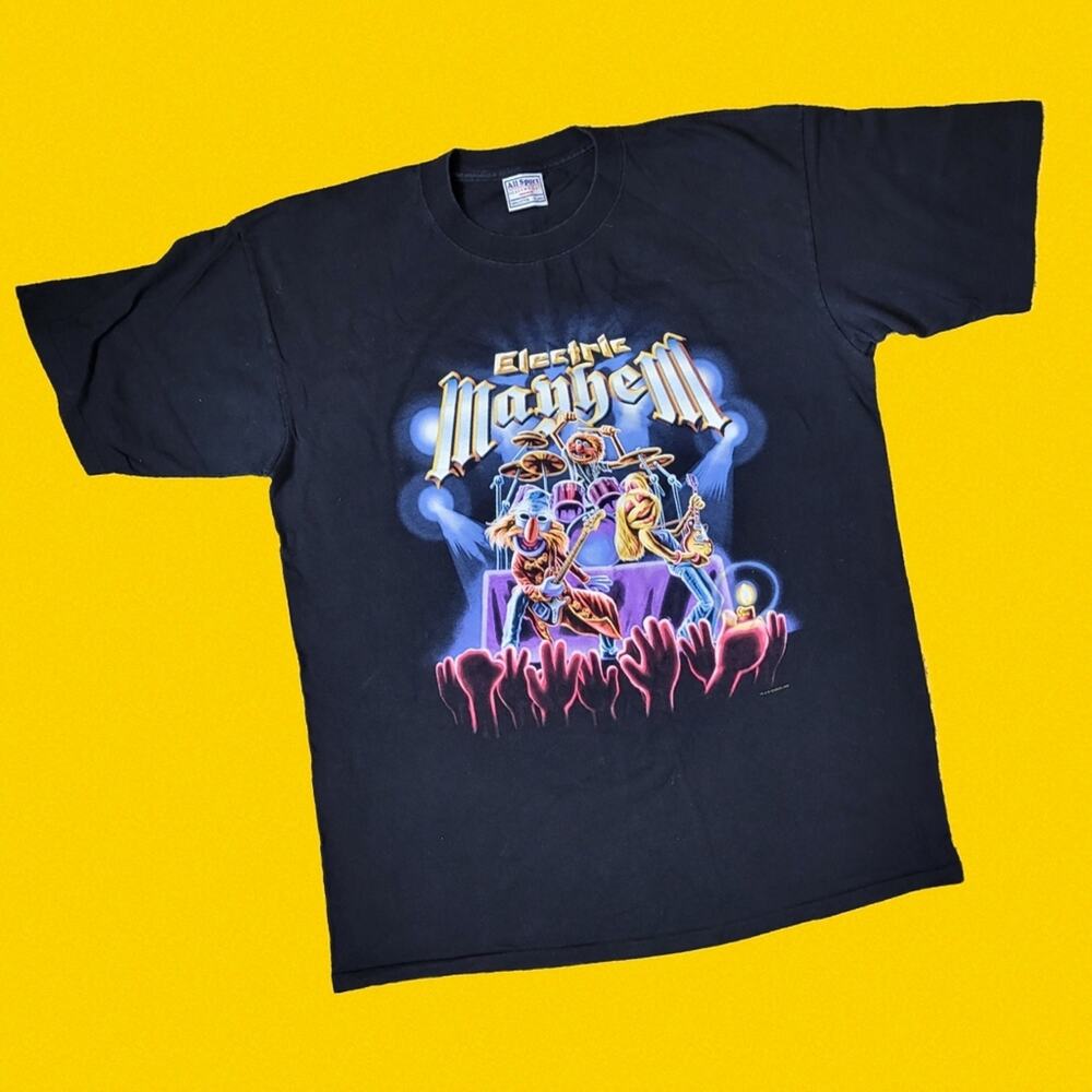 Vintage 2002 Electric Mayhem Muppets All Sport Single Stitch T-Shirt, size XL